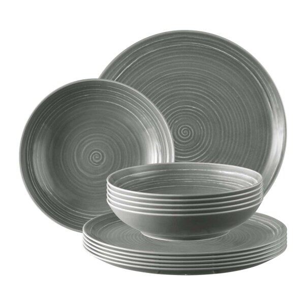 Seltmann Weiden Terra Tafelservice 12-teilig - Perlgrau