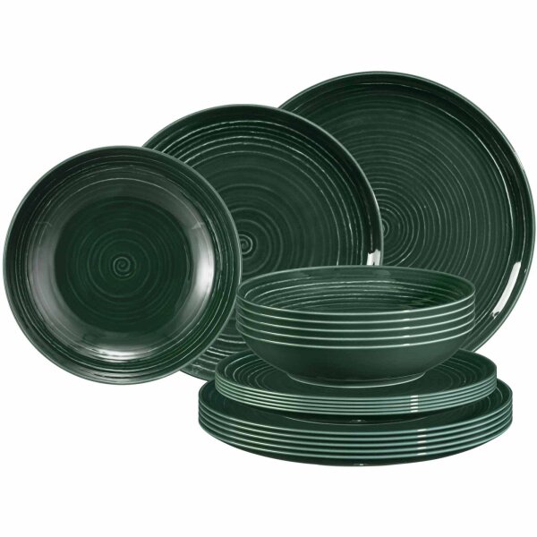 Seltmann Weiden Terra Teller-Set 18-teilig - Moosgrün