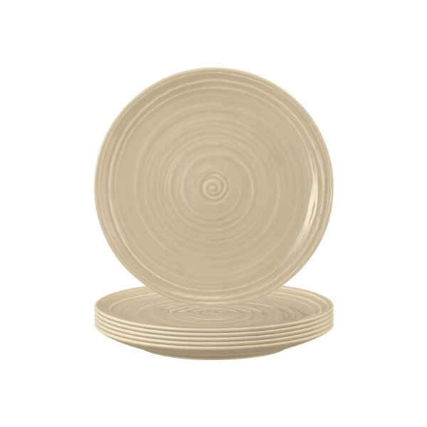 Seltmann Weiden Terra Brotteller ø 17,7 cm 6er Set - Sandbeige