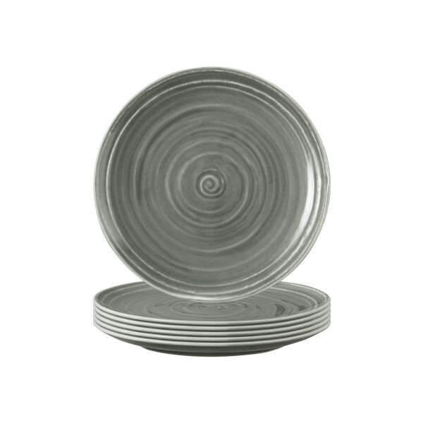 Seltmann Weiden Terra Brotteller ø 17,7 cm 6er Set - Perlgrau