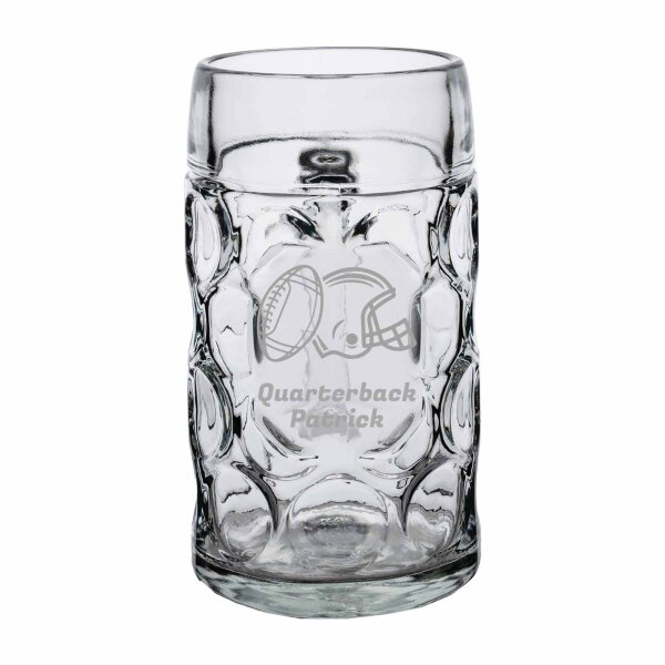 Maßkrug ISAR 1,0 l mit Eichung -  Football