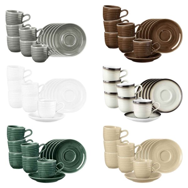 Seltmann Weiden Terra Espressotasse mit Untertasse 6er Set - Variante
