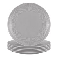 Seltmann Weiden Amina Frühstücksteller ø 22,7 cm 6er Set - Silbergrau