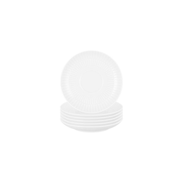 Seltmann Weiden Amina Kombi-Untertasse ø 12 cm 6er Set - Weiß