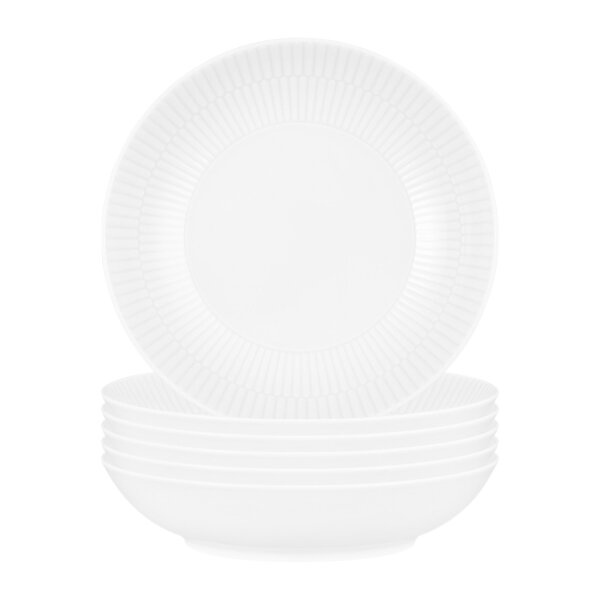 Seltmann Weiden Amina Suppenteller ø 21,2 cm 6er Set - Weiß