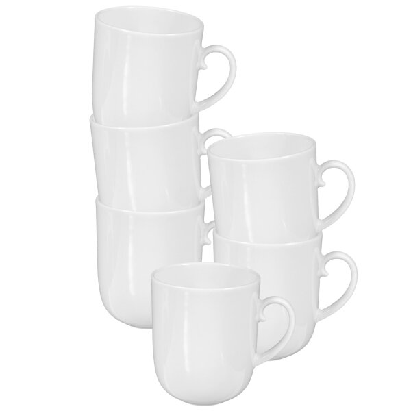 Seltmann Weiden Rondo/Liane Weiß Henkelbecher 0,27 l 6er Set
