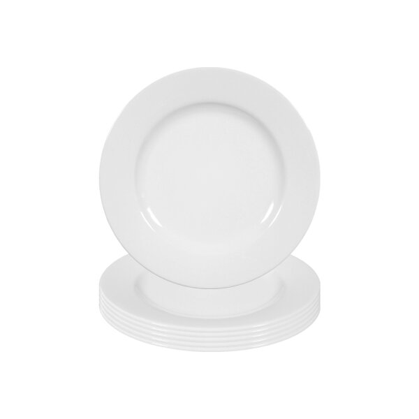 Seltmann Weiden Rondo/Liane Weiß Brotteller ø 17,1 cm 6er Set