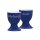Eierbecher Doppio 2er Set - Name - Indigo Blau