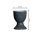 Eierbecher Doppio 6er Set - Name - Anthrazit