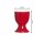 Eierbecher Doppio 6er Set - Name - Rot