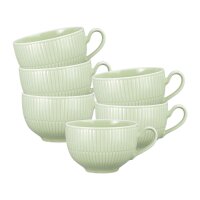 Seltmann Weiden Amina Milchkaffeetasse 0,35 l 6er Set - Seladon
