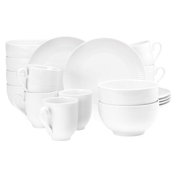 Seltmann Weiden Amina Frühstücks-Set 18-teilig - Weiß