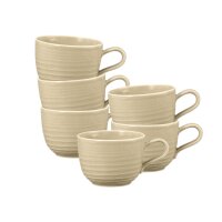 Seltmann Weiden Terra Kaffeetasse 260 ml 6er Set - Sandbeige