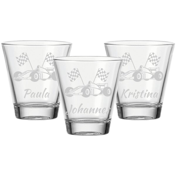 Trinkglas CIAO 215 ml Rennauto 3er Set