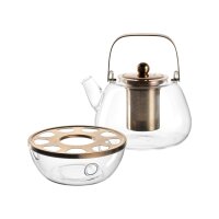 Leonardo TÈ PER TE Teekanne mit Metallhenkel +...