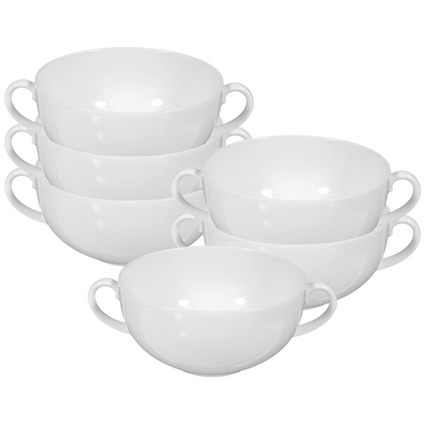 Seltmann Weiden Rondo/Liane Weiß Suppentasse 0,36 l 6er Set