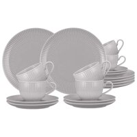 Seltmann Weiden Amina Kaffeeservice 18-teilig - Silbergrau
