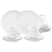 Seltmann Weiden Amina Kaffeeservice 18-teilig - Weiß