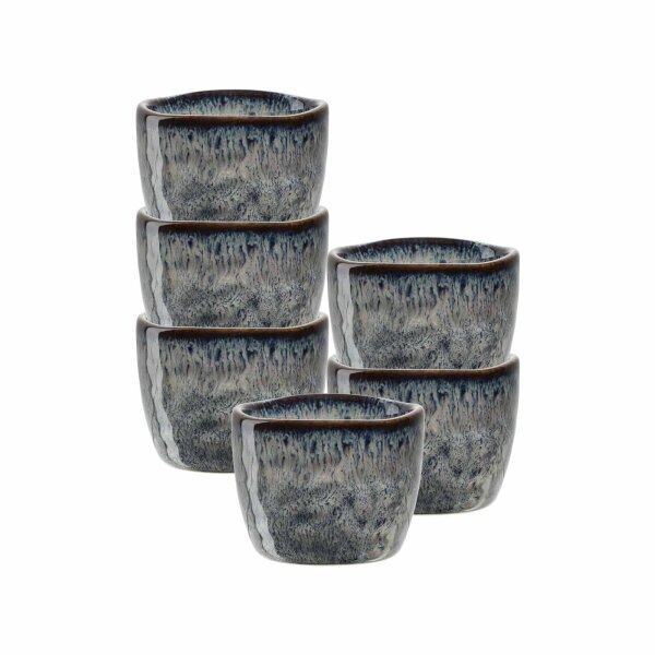 Leonardo MATERA Eierbecher ø 5,2 cm 6er Set - Anthrazit