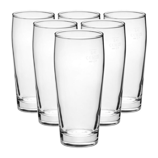 Van Well Willi Becher 0,4 l geeicht 6er Set