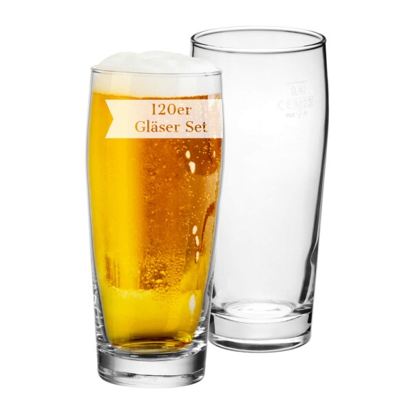 Van Well Willi Becher 0,4 l geeicht 120er Set