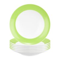 Seltmann Weiden Liberty Pure Colors Suppenteller ø 23,5 cm 6er Set - Lime Green