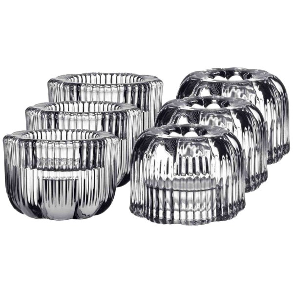 Villeroy & Boch Fleur 2in1-Kerzenständer ø 6,3 cm 6er Set Klar
