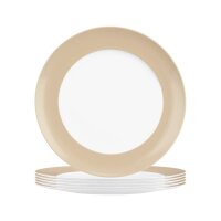 Seltmann Weiden Liberty Pure Colors Frühstücksteller ø 22,5 cm 6er Set - Dusty Beige