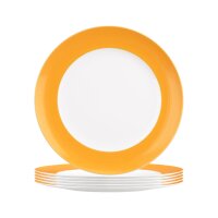 Seltmann Weiden Liberty Pure Colors Frühstücksteller ø 22,5 cm 6er Set - Mango Orange