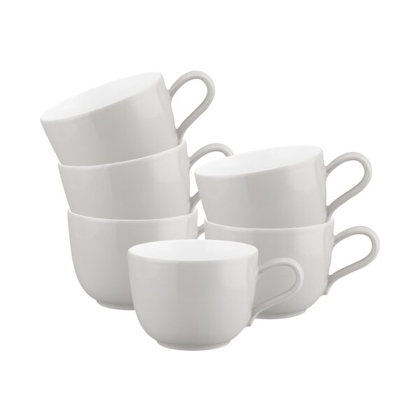 Seltmann Weiden Liberty Pure Colors Kaffeetasse 260 ml 6er Set - New Grey