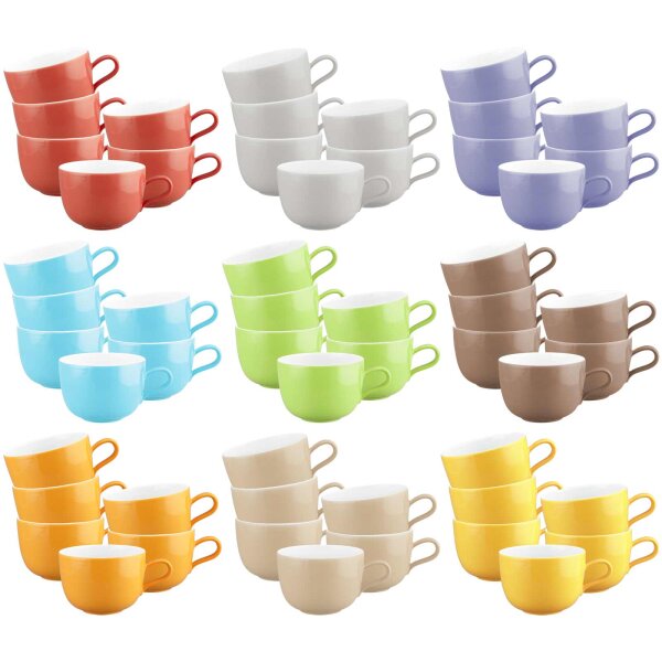 Seltmann Weiden Liberty Pure Colors Milchkaffeetasse 380 ml 6er Set - Variante