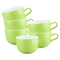 Seltmann Weiden Liberty Pure Colors Milchkaffeetasse 380 ml 6er Set - Lime Green