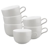 Seltmann Weiden Liberty Pure Colors Milchkaffeetasse 380 ml 6er Set - New Grey