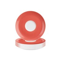 Seltmann Weiden Liberty Pure Colors Kombiuntertasse ø 16 cm 6er Set - Flamingo Red