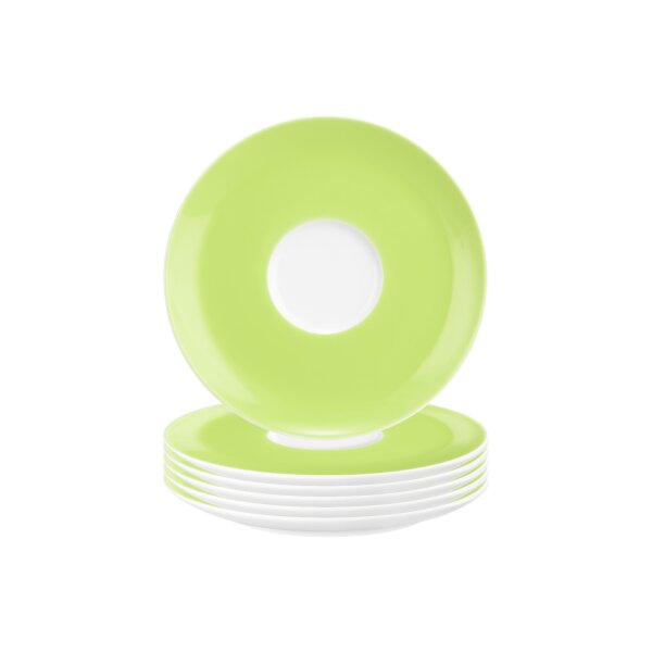 Seltmann Weiden Liberty Pure Colors Kombiuntertasse ø 16 cm 6er Set - Lime Green