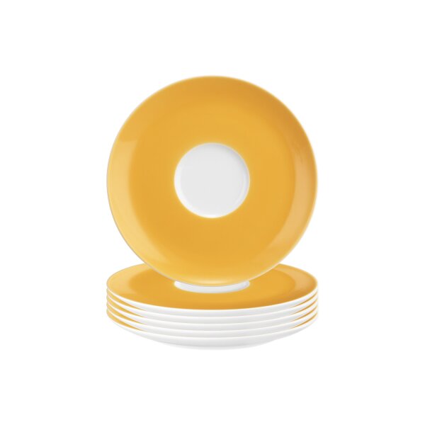 Seltmann Weiden Liberty Pure Colors Kombiuntertasse ø 16 cm 6er Set - Mango Orange