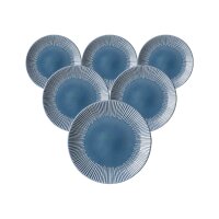 Ritzenhoff & Breker Banda Dessertteller ø 21 cm 6er Set - Blau