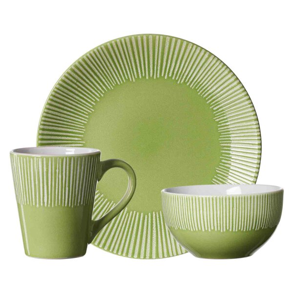 Ritzenhoff & Breker Banda Frühstücks-Set 18-teilig - Grün