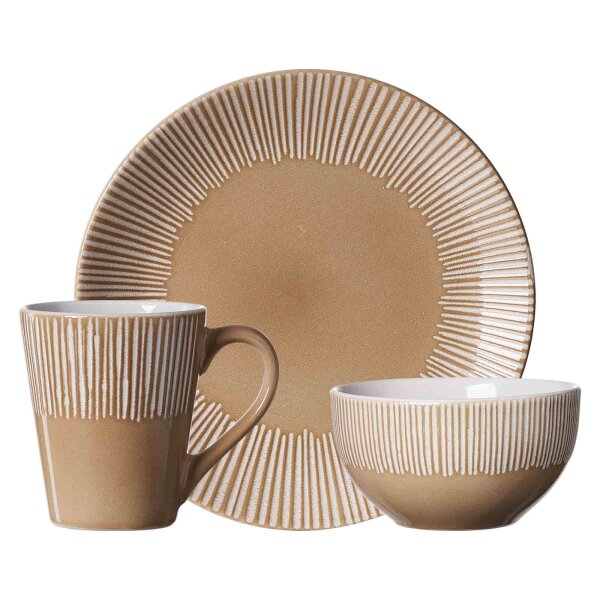 Ritzenhoff & Breker Banda Frühstücks-Set 18-teilig - Beige