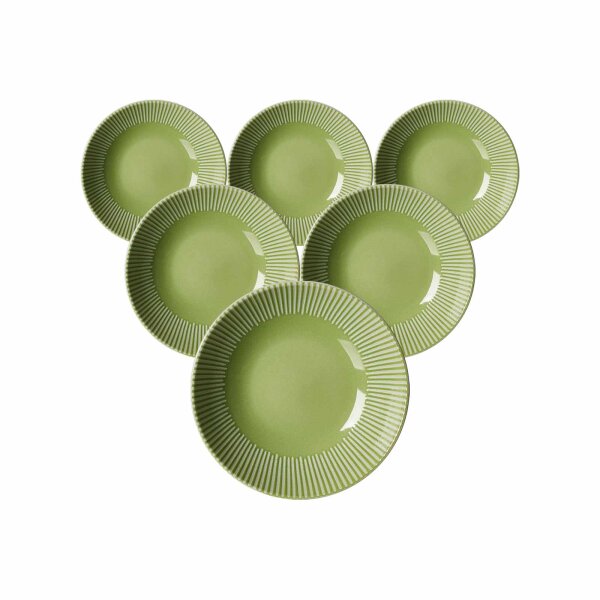 Ritzenhoff & Breker Banda Suppenteller ø 20 cm 6er Set - Grün