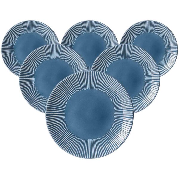 Ritzenhoff & Breker Banda Speiseteller ø 27 cm 6er Set - Blau