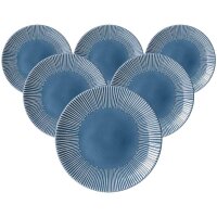 Ritzenhoff & Breker Banda Speiseteller ø 27 cm 6er Set - Blau