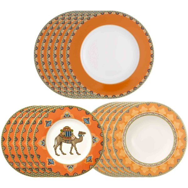 Villeroy & Boch Samarkand Mandarin Teller-Set 18-teilig