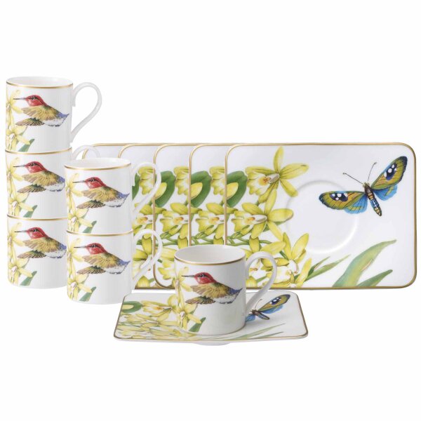 Villeroy & Boch Amazonia Espressotasse mit Untertasse 60 ml 6er Set