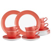 Seltmann Weiden Liberty Pure Colors Kaffeeservice 18-teilig - Flamingo Red