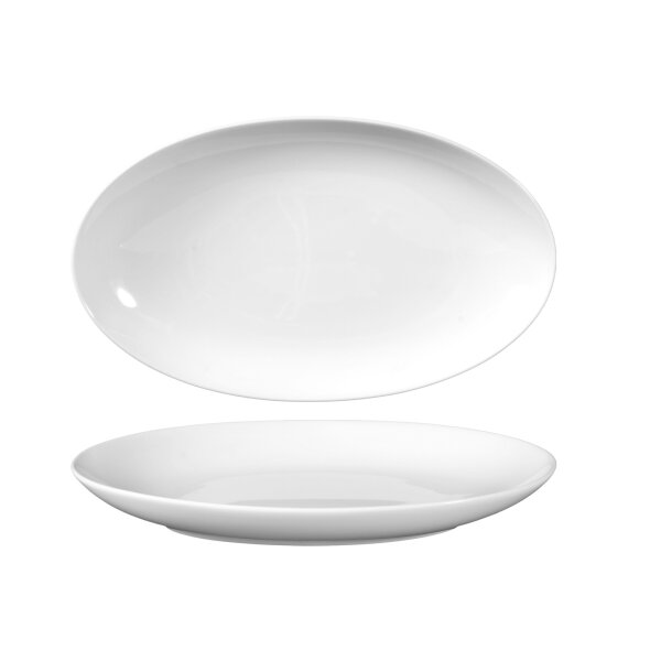 Seltmann Weiden Rondo/Liane Weiß Servierplatte 24 x 14,5 cm 2er Set