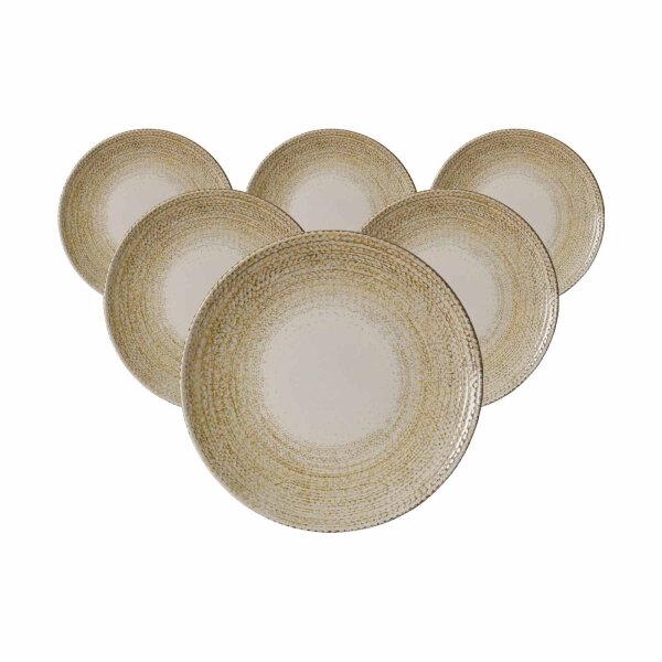 Ritzenhoff & Breker Rimini Dessertteller ø 20,5 cm Sand 6er Set