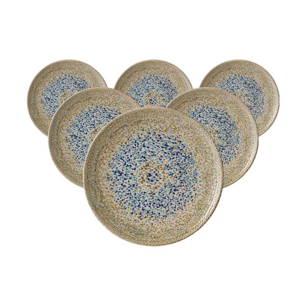 Ritzenhoff & Breker Rimini Dessertteller ø 20,5 cm Mosaik Sand 6er Set