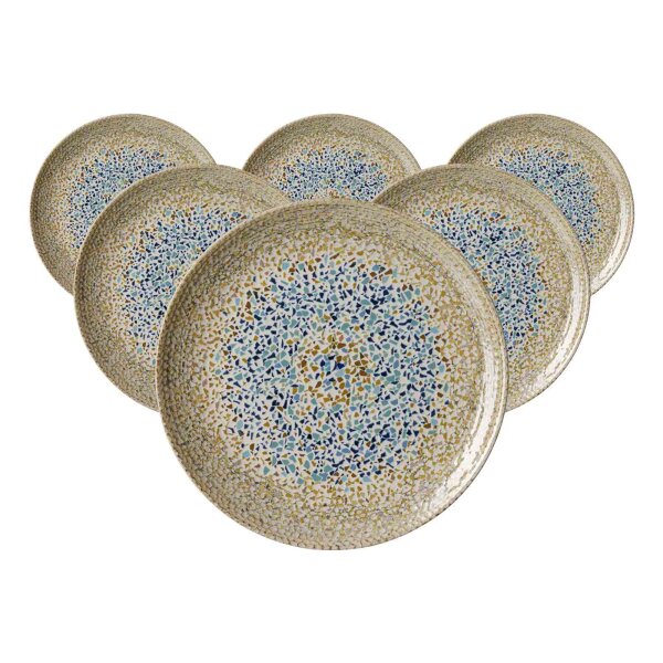 Ritzenhoff & Breker Rimini Speiseteller ø 26 cm Mosaik Sand 6er Set
