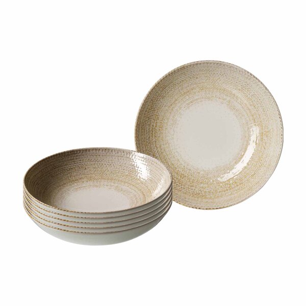 Ritzenhoff & Breker Rimini Suppenteller ø 21 cm Sand 6er Set
